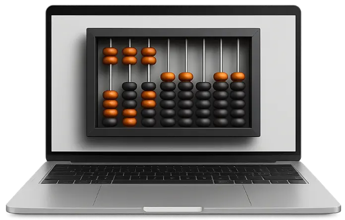 Abacus computer hybrid